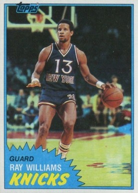 1981 Topps Ray Williams #28 Basketball Card