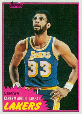 1981 Topps Kareem Abdul-Jabbar #20 Basketball Card