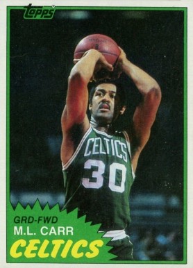 1981 Topps M.L. Carr #E72 Basketball Card