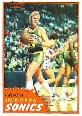 1981 Topps Jack Sikma #39 Basketball Card