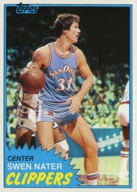 1981 Topps Swen Nater #38 Basketball Card