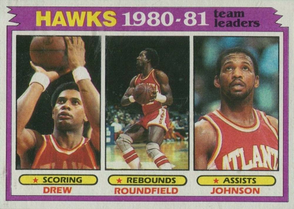 1981 Topps Atlanta Hawks Team Leaders #44 Basketball Card
