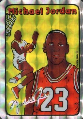 1985 Prism/Jewel Stickers Michael Jordan #7 Basketball Card