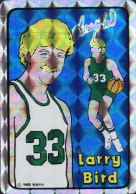 1985 Prism/Jewel Stickers Larry Bird #2 Basketball Card