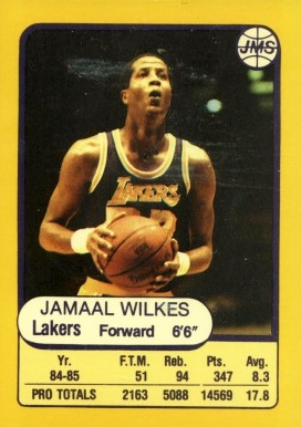 1985 JMS Game Jamaal Wilkes #21 Basketball Card