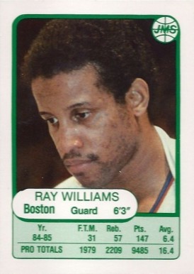 1985 JMS Game Ray Williams #16 Basketball Card