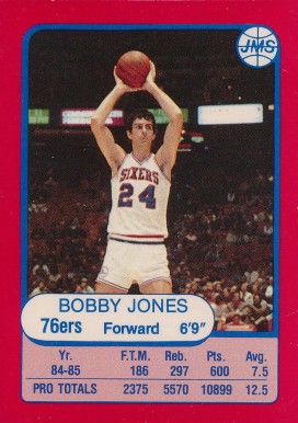 1985 JMS Game Bobby Jones #3 Basketball Card