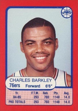 1985 JMS Game Charles Barkley #4 Basketball Card