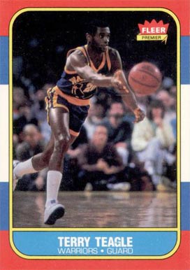 1986 Fleer Terry Teagle #107 Basketball Card