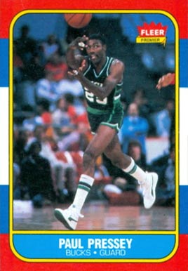 1986 Fleer Paul Pressey #88 Basketball Card