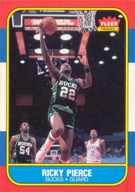 1986 Fleer Ricky Pierce #87 Basketball Card