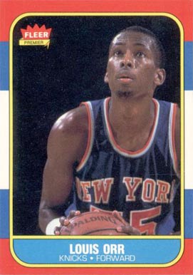1986 Fleer Louis Orr #83 Basketball Card