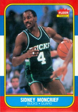 1986 Fleer Sidney Moncrief #75 Basketball Card