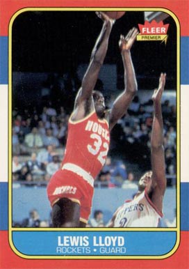 1986 Fleer Lewis Lloyd #65 Basketball Card