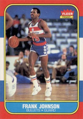 1986 Fleer Frank Johnson #52 Basketball Card