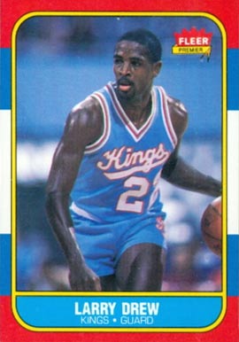 1986 Fleer Larry Drew #25 Basketball Card