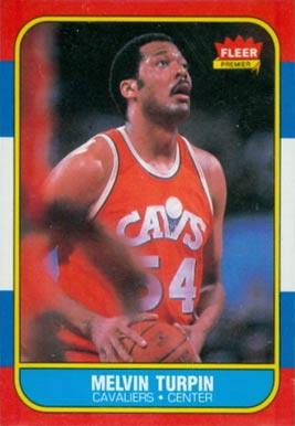 1986 Fleer Melvin Turpin #116 Basketball Card