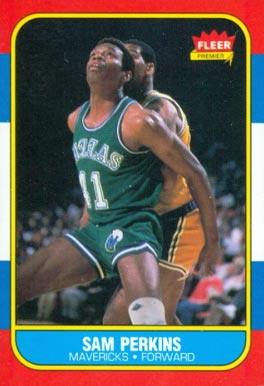 1986 Fleer Sam Perkins #86 Basketball Card