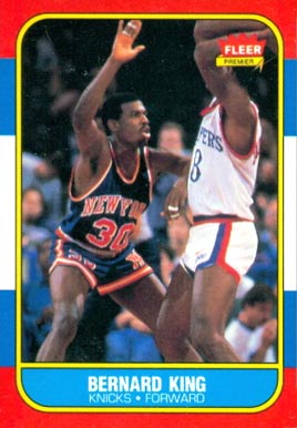 1986 Fleer Bernard King #60 Basketball Card
