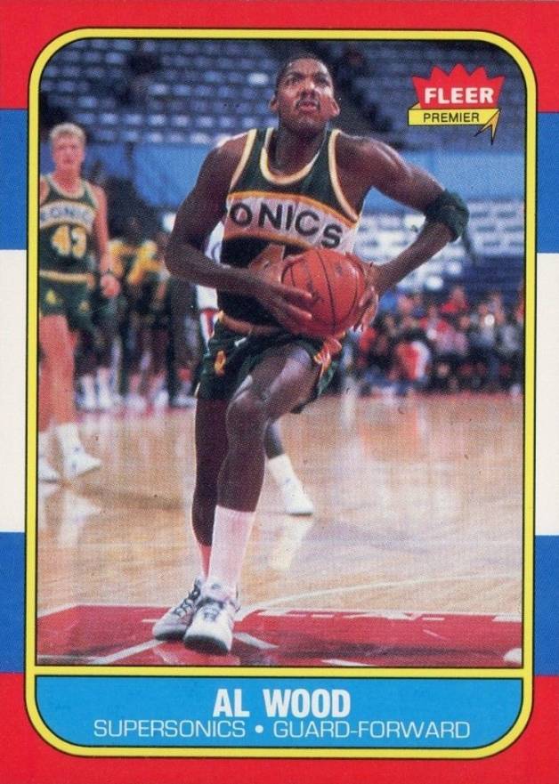 1986 Fleer Al Wood #128 Basketball Card