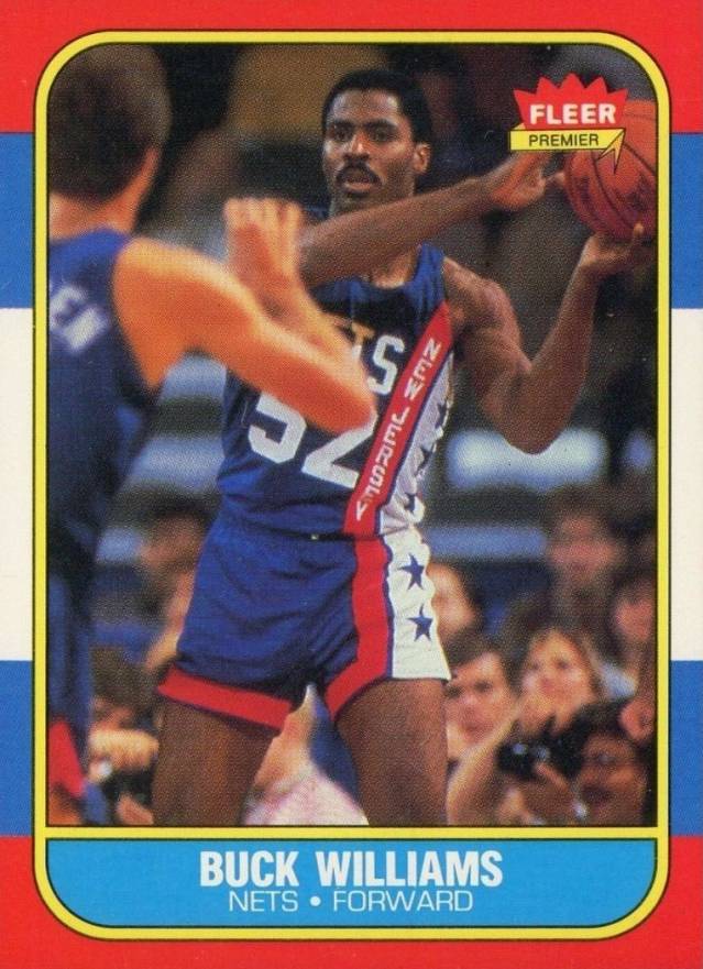 1986 Fleer Buck Williams #123 Basketball Card