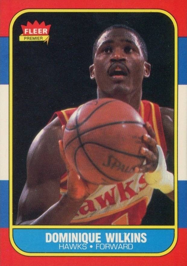 1986 Fleer Dominique Wilkins #121 Basketball Card