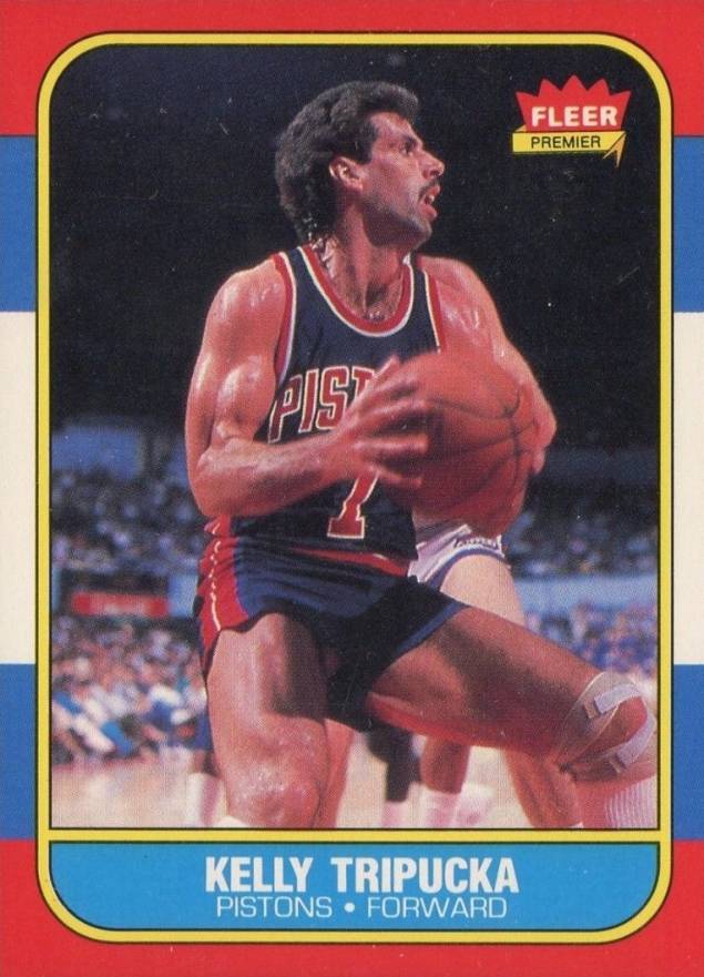 1986 Fleer Kelly Tripucka #115 Basketball Card