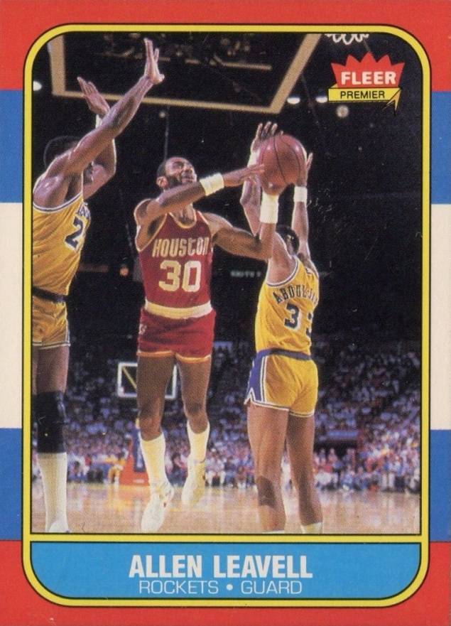 1986 Fleer Allen Leavell #62 Basketball Card