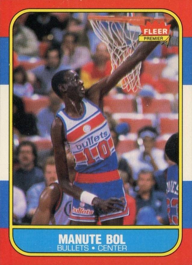 1986 Fleer Manute Bol #12 Basketball Card