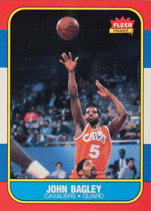1986 Fleer John Bagley #5 Basketball Card