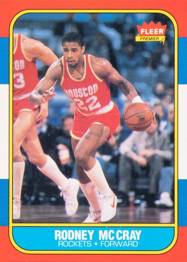 1986 Fleer Rodney McCray #71 Basketball Card