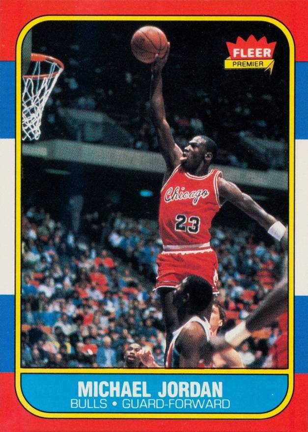 1986 Fleer Michael Jordan #57 Basketball Card