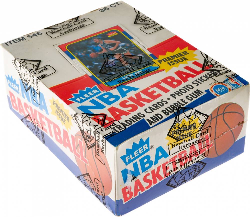 1986 Fleer Wax Pack Box #WPB Basketball Card