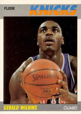 1987 Fleer Gerald Wilkins #119 Basketball Card