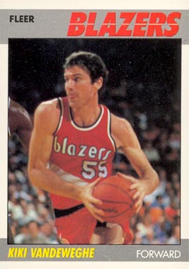 1987 Fleer Kiki Vandeweghe #116 Basketball Card