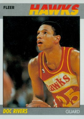 1987 Fleer Doc Rivers #92 Basketball Card