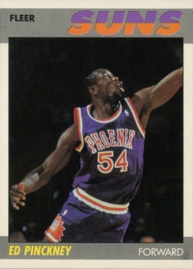 1987 Fleer Ed Pinckney #88 Basketball Card