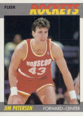 1987 Fleer Jim Petersen #86 Basketball Card