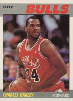 1987 Fleer Charles Oakley #79 Basketball Card