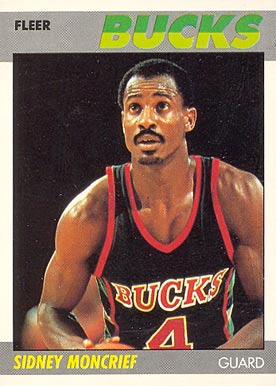 1987 Fleer Sidney Moncrief #76 Basketball Card