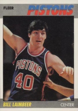 1987 Fleer Bill Laimbeer #61 Basketball Card