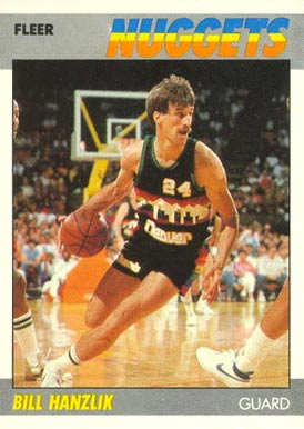 1987 Fleer Bill Hanzlik #47 Basketball Card