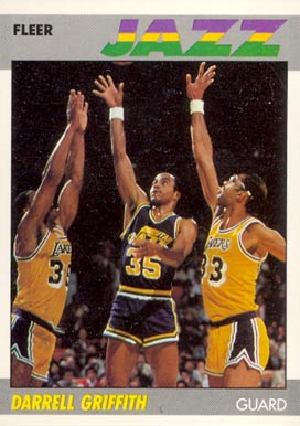 1987 Fleer Darrell Griffith #46 Basketball Card