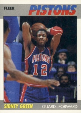 1987 Fleer Sidney Green #44 Basketball Card