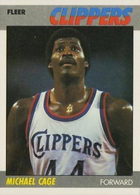 1987 Fleer Michael Cage #15 Basketball Card