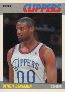 1987 Fleer Benoit Benjamin #10 Basketball Card