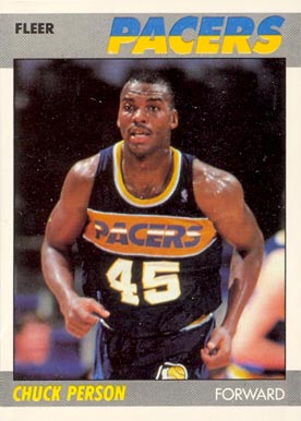 1987 Fleer Chuck Person #85 Basketball Card