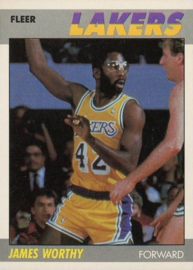 1987 Fleer James Worthy #130 Basketball Card