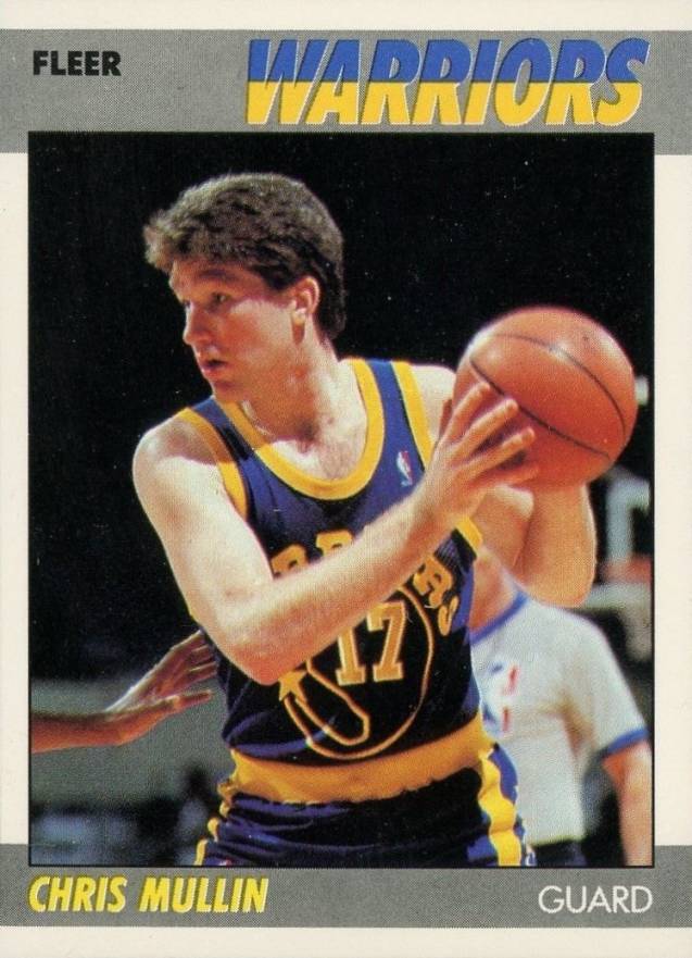 1987 Fleer Chris Mullin #77 Basketball Card