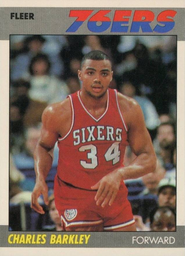 1987 Fleer Charles Barkley #9 Basketball Card